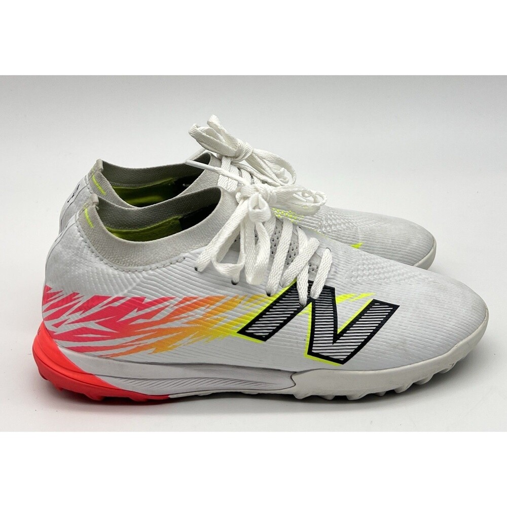 New Balance Furon Elite TF V8 Soccer Cleats White/Red Youth Sz 4.5 Unisex